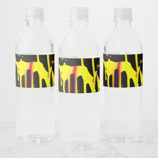 orkanen, bramen en ruggengraat waterfles etiket (Flessen)