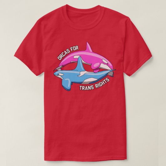 Orka's voor trans-rechten 1 t-shirt (Design voorkant)