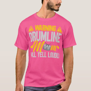 Orkest marcherende band zal luid schreeuwen drumli t-shirt