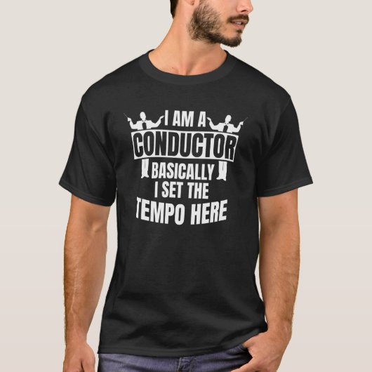 Orkestdirigent Maestro Set Tempo Baton Choir T-shirt (Voorkant)