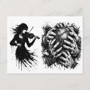 Orkney Ba T‑Shirt (Haunted‑Ink Editie) Briefkaart