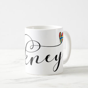 Orkney Flag in Heart, Northern Isles, Scotland Koffiemok