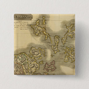 Orkney Islands Vierkante Button 5,1 Cm