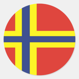 orkney land vlag groot - brittannië verenigd konin ronde sticker