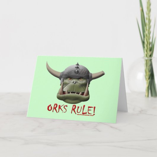 Orks Rule! Kaart (Voorkant)