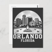 Orlando City Florida Briefkaart (Voorkant / Achterkant)