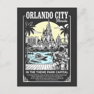 Orlando City Florida In The Themagebied Hoofdstad Briefkaart