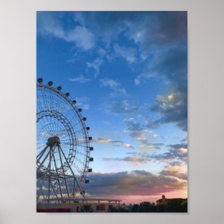 Orlando eye sunset poster