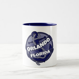 Orlando Florida anchor swirl mok koffie