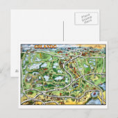 Orlando Florida Cartoon Kaart Briefkaart (Voorkant / Achterkant)
