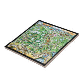 Orlando Florida Cartoon Map Tegeltje (Zijkant)