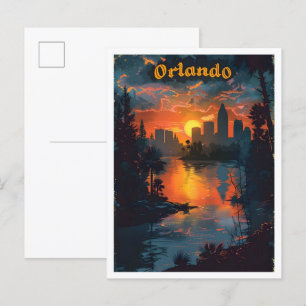 Orlando Florida Classic Art Retro Vintage Reizen Briefkaart