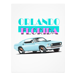 Orlando Florida jaren 80 poster