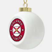 Orlando Florida Keramische Bal Ornament (Rechts)