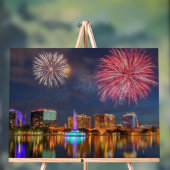 Orlando Florida Lake Eola Fireworks & Fontaine (Neutre)