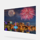 Orlando Florida Lake Eola Fireworks & Fontaine (Angle)