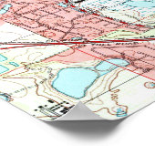 Orlando Florida Map (1995) Poster (Hoek)