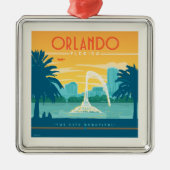 Orlando Florida Metalen Ornament (Voorkant)