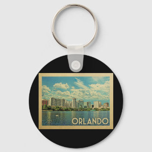 Orlando Florida Oude Reisposter Sleutelhanger