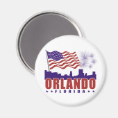Orlando Florida Patriotic Magnet (Recto/Verso)