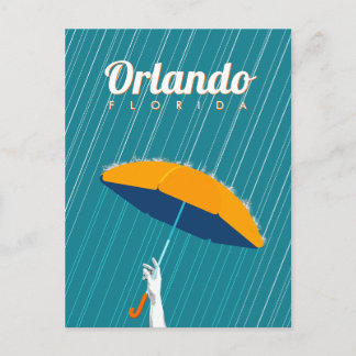 Orlando, Florida - Regen Feestdagenkaart