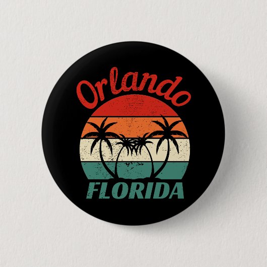Orlando Florida Ronde Button 5,7 Cm (Voorkant)