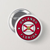 Orlando Florida Ronde Button 5,7 Cm (Voorkant /achterkant)