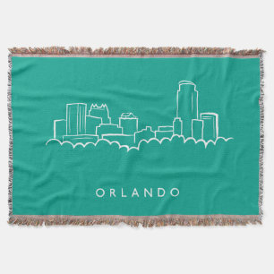 Orlando Florida Skyline Deken