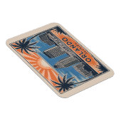 Orlando Florida Skyline Mid-Century  stijl Magneet (Rechterzijde)