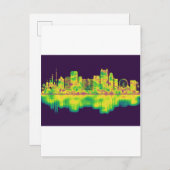 Orlando Florida Skyline Uitnodiging Briefkaart (Voorkant / Achterkant)