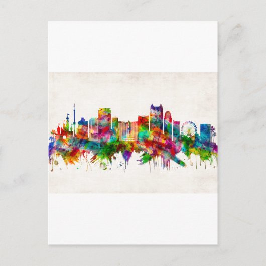 Orlando Florida Skyline Uitnodiging Briefkaart (Voorkant)