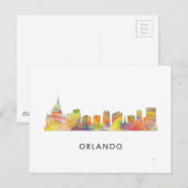 ORLANDO, FLORIDA SKYLINE WB1 - BRIEFKAART (Voorkant / Achterkant)