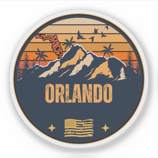 Orlando, Florida Sticker (Voorkant)