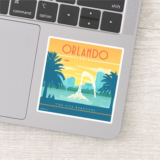 Orlando Florida Sticker (Detail)