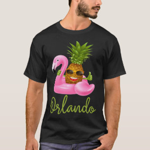 Orlando Florida Strand Tropische Flamingo Ananas T-shirt
