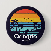  Orlando Florida Sunset Ronde Button 7,6 Cm (Voorkant)