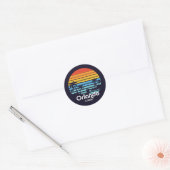  Orlando Florida Sunset Ronde Sticker (Envelop)