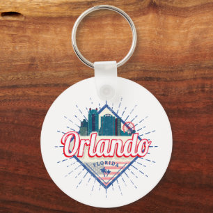 Orlando Florida Verenigde Staten Skyline Verenigd Sleutelhanger
