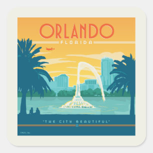 Orlando Florida Vierkante Sticker