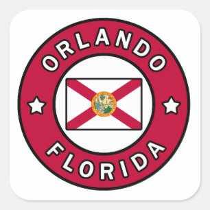 Orlando Florida Vierkante Sticker