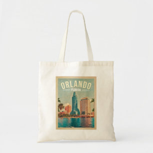 Orlando Florida Vintage Hoge gebouwen Palm jaren 6 Tote Bag