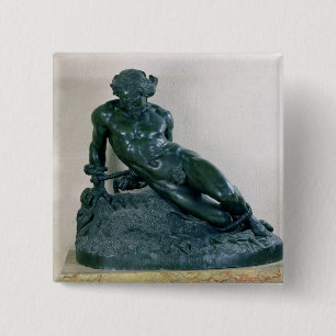 Orlando Furioso Vierkante Button 5,1 Cm