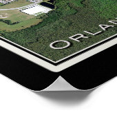 Orlando Intl Airport Florida Satellite Map Poster (Hoek)