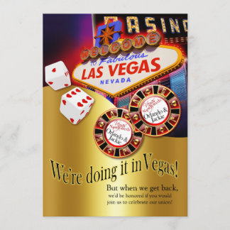 Orlando & Jackie Las Vegas Ontvangstfeest Kaart