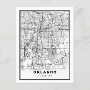 Orlando Map Briefkaart