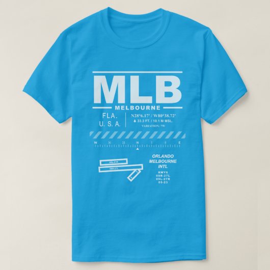 Orlando Melbourne Int'l Airport MLB T-Shirt (Design devant)
