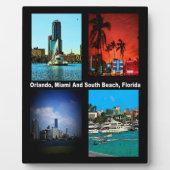 Orlando, Miami, Zuid-Beach Collage Fotoplaat (Voorkant)