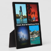 Orlando, Miami, Zuid-Beach Collage Fotoplaat (Zijkant)