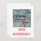 Orlando New Address faire-part (Devant / Derrière)