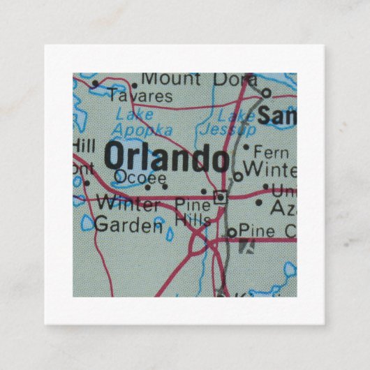 orlando Nous avons déménagé Nouvelle carte d'adres (Devant)